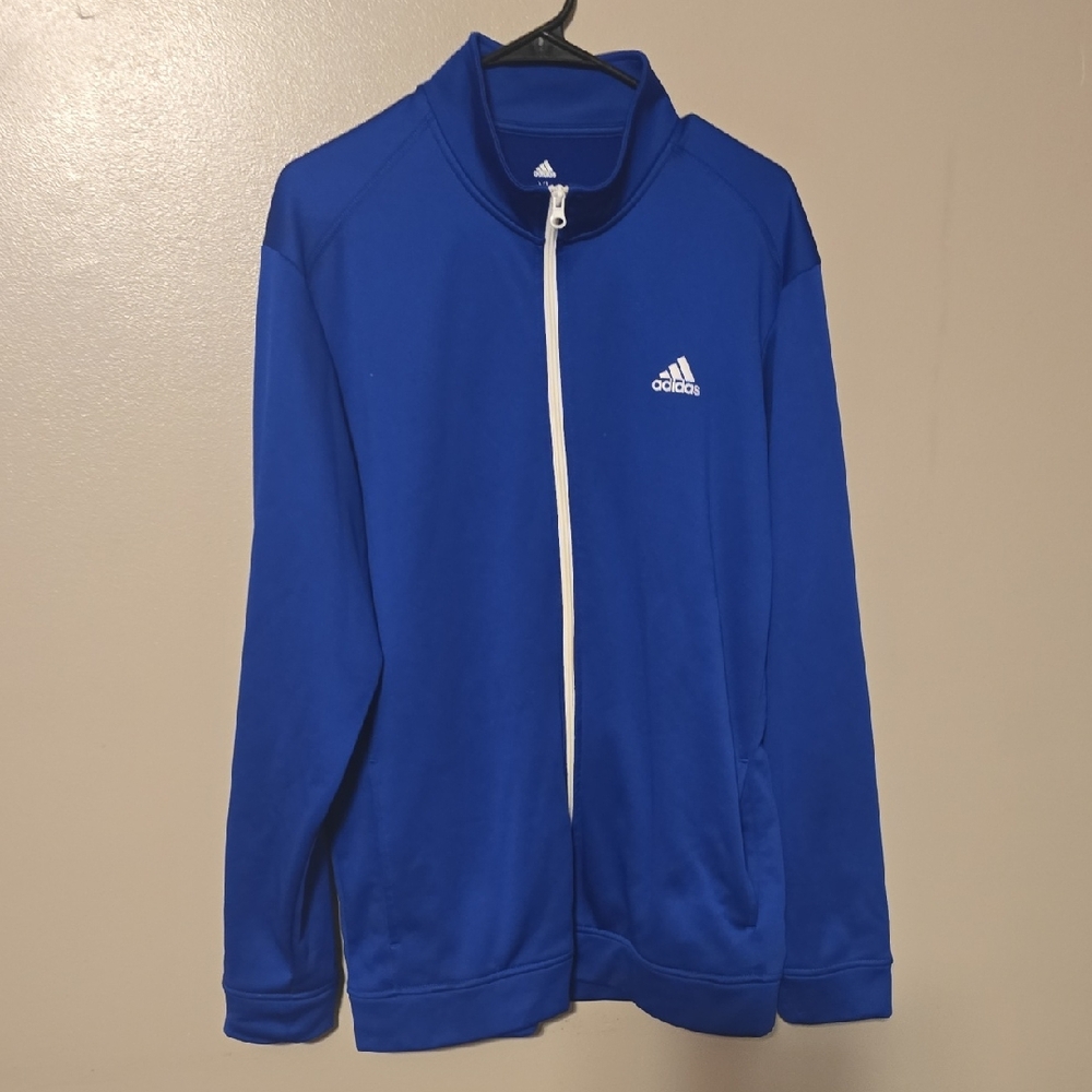 Adidas Golf Lightweight Full Zip‎ Jacket Blue Mens Size XL